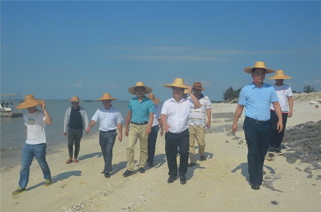 （黃志堅副縣長到紅蒔棚海堤視察舊廟海堤維護修復工程）.jpg
