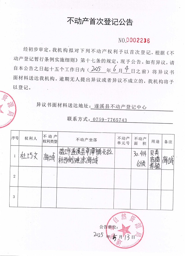 不動產首次登記公告（杜巧文）.jpg